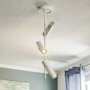 SIGMA Spot pour plafond Leda 3, à 3 lampes, blanc pas cher