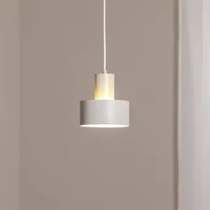 SIGMA Suspension Rif S, taupe, à 1 lampe, Ø 15 cm, acier pas cher