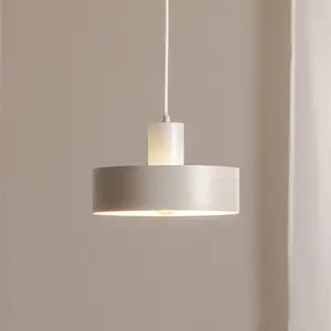 SIGMA Suspension Rif M, taupe, à 1 lampe, Ø 25 cm, acier pas cher