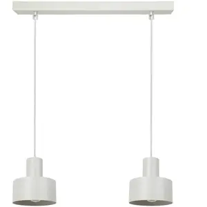 SIGMA Suspension Rif 2, taupe à 2 lampes, linéaire, acier pas cher