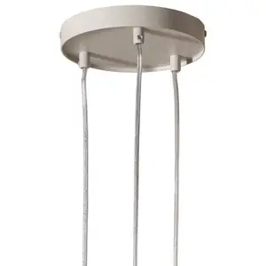 SIGMA Suspension Sopel 3, taupe, ronde, à 3 lampes, acier, G9 pas cher