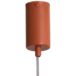 SIGMA Suspension Sopel 1, rouge brique, à 1 lampe, acier, Ø 5 cm pas cher