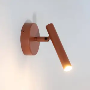 Comparateur de prix : SIGMA Applique murale Sopel, rouge brique, à 1 lampe, acier, hauteur 1...