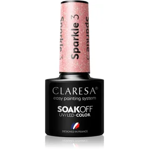 Claresa SoakOff UV/LED Color Sparkle vernis à ongles gel teinte 3 5 g pas cher