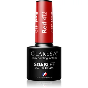 412 Vernis à ongles UV Rouge 5 ml Claresa pas cher