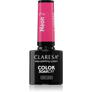 Claresa SoakOff UV/LED Color Neon vernis à ongles gel teinte 2 5 g pas cher