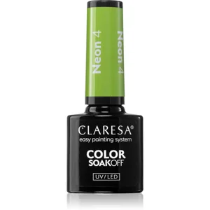 Claresa SoakOff UV/LED Color Neon vernis à ongles gel teinte 4 5 g pas cher