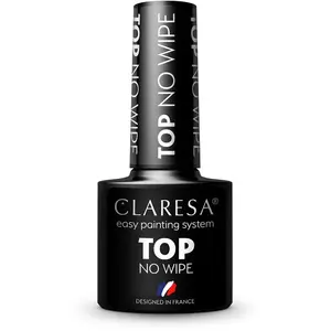 Claresa UV/LED Top No Wipe vernis de protection gel pour une brillance sans résidu collant 5 g pas cher