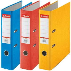 Classeur à levier - Esselte - Rainbow - A4 - 75mm - Pack de 3 couleurs assorties pas cher