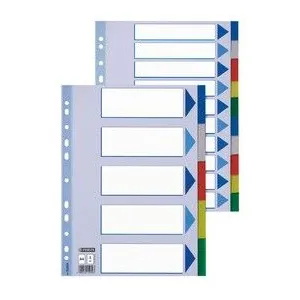 Comparateur de prix : Esselte Esselte Intercalaire En Plastique, Unis, A4, Pp, 5 Positions