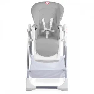 Lionelo Linn Plus Chaise Haute Multi-Position Réglable 2en1 Gris pas cher