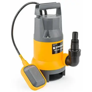 Comparateur de prix : PowerMat Pompe à eau immergée pour eau propre-sale 1600W avec flotteur 9500L/h