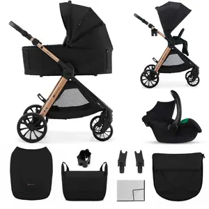 Comparateur de prix : Kinderkraft Poussette multifonctionnelle 3 en 1 VESTO 2 noir
