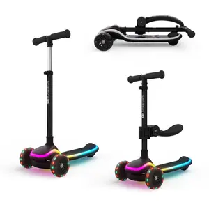 Kinderkraft Trottinette à trois roues à RAKET UP noir pas cher