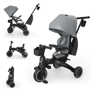 Kinderkraft Tricycle JAZZ 3 gris pas cher