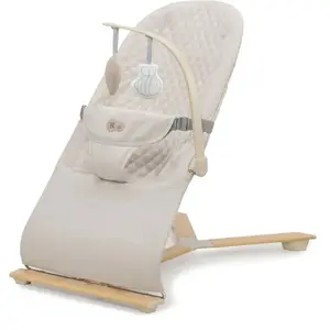 KINDERKRAFT Balancelle Électrique Bébé 2 En 1 Avec Fonction Transat Beige