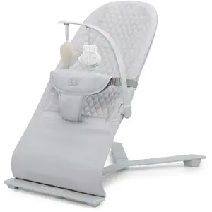 KINDERKRAFT Balancelle Électrique Bébé 2 En 1 Avec Fonction Transat Gris Clair