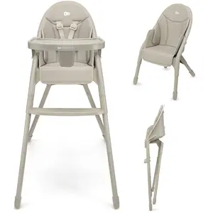Kinderkraft Chaise haute 2en1 DINNLY beige pas cher