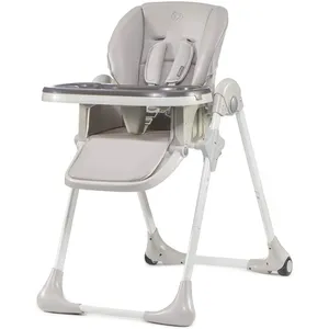 Comparateur de prix : KinderKraft Chaise haute bébé YUMMY Plateau réglable Tablette amovible Roulettes - Gris