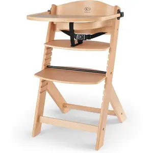 Kinderkraft - Chaise Haute ENOCK en Bois Naturel pour Enfants pas cher