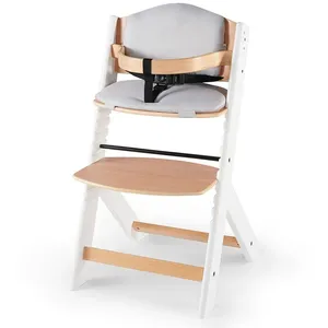 Comparateur de prix : Kinderkraft Chaise haute enfant évolutive ENOCK coussin bois white