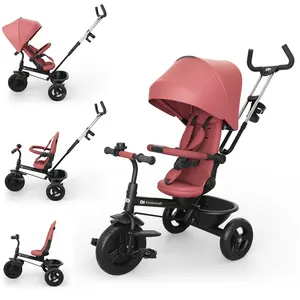 Comparateur de prix : Kinderkraft Tricycle ASTON 2 PLUS rose