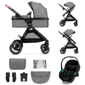 Comparateur de prix : Kinderkraft Poussette multifonctionnelle 3 en 1 ESME PRO gris