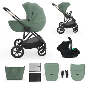 Comparateur de prix : Kinderkraft Chariot multifonction 3en1 PRIME 3 vert foncé