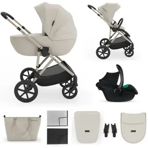 Kinderkraft Poussette multifonction PRIME 3 2 en 1 beige