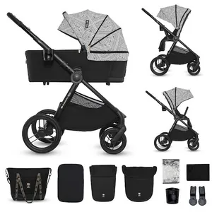 Comparateur de prix : Kinderkraft Poussette polyvalente NEA 2 Lunar Black