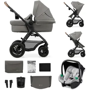 Comparateur de prix : Kinderkraft Poussette trio combinée 3en1 MOOV 2 Air Light Grey
