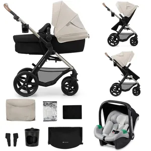 Comparateur de prix : Kinderkraft Poussette trio combinée 3en1 MOOV 2 Grey