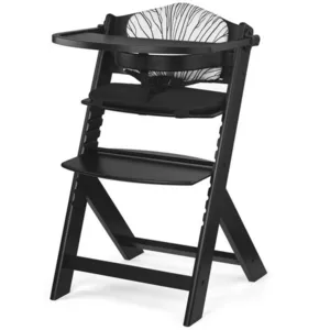 Comparateur de prix : Kinderkraft Chaise haute enfant évolutive ENOCK bois black, coussin