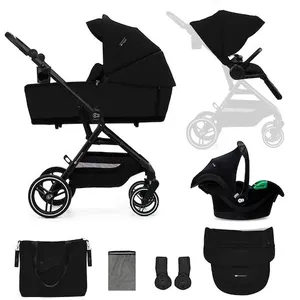 Comparateur de prix : Kinderkraft Poussette trio combinée 3en1 YOXI Pure Black
