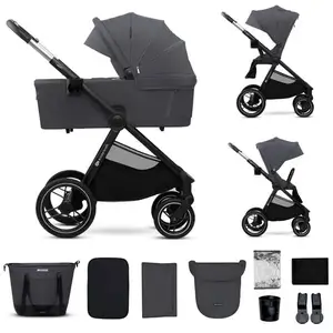 Comparateur de prix : Kinderkraft Poussette duo combinée 2en1 NEA 2 Deep Grey