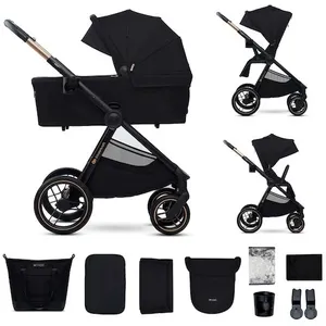 Comparateur de prix : Kinderkraft Poussette duo combinée 2en1 NEA 2 Midnight Black