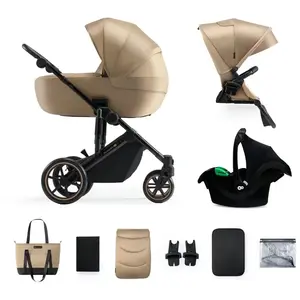 Kinderkraft Poussette trio combinée 3en1 Prime2 Mink Pro Sandrose BeigeVendu parkaufland