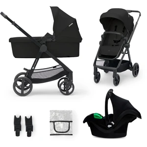 Comparateur de prix : Kinderkraft Poussette trio combinée 3en1 Newly Mink Pro Classic Black