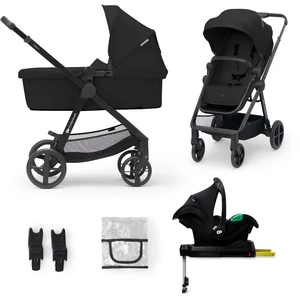 Comparateur de prix : Kinderkraft Poussette trio combinée 4en1 Newly Mink Pro Classic Black, base