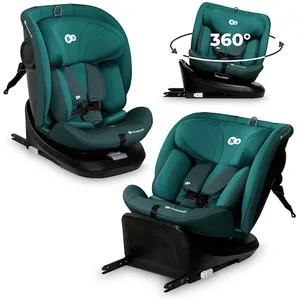 Kinderkraft Siège auto pivotant I-GROW i-Size 40-150cm vert Taille unique pas cher
