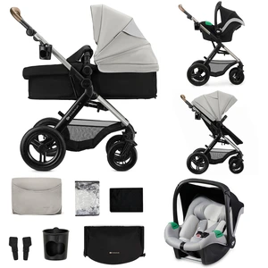 Comparateur de prix : Kinderkraft Poussette trio combinée 3en1 MOOV 2 XL Moonlight Grey