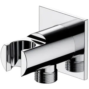 Omnires - Coude Mural Avec Support, Chrome 8873c/kcr pas cher