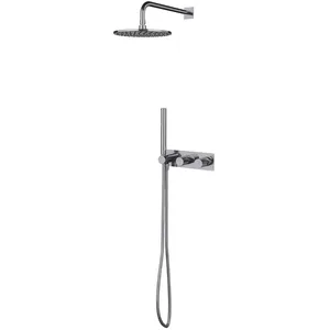 Omnires SYSCT10CR Contour Système de Douche encastré, Chrome