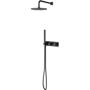 Omnires SYSCT10AT Contour Système de Douche encastré, Anthracite pas cher