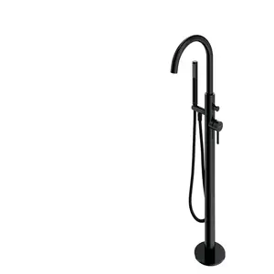 Omnires Y1233BL Y Robinet de Baignoire sur Pied, Black pas cher