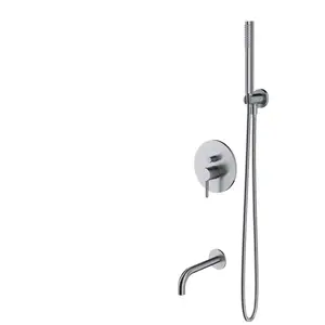 OMNIRES Mitigeur Mécanique De Baignoire Y Pour Installation Encastrée couleur : Nickel pas cher
