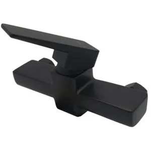 OMNIRES Robinet douche avec mitigeur à levier rectangle mural Noir pas cher
