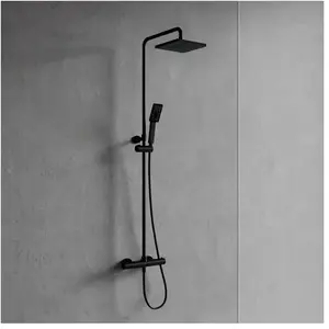 OMNIRES Y Colonne de douche avec mitigeur thermostatique, Y1244JBL, pas cher
