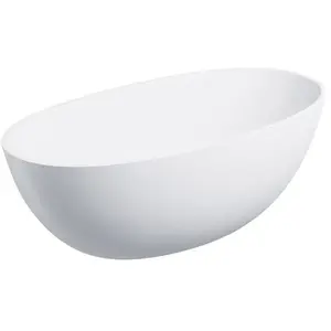 OMNIRES SHELL Baignoire ovale en îlot, SHELL148WWBM,