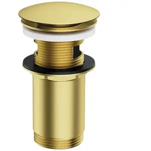 Accessoires - Bonde de lavabo, Click Clack, laiton brossé A706BSB - Omnires pas cher